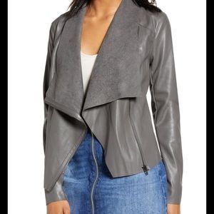 NWOT grey faux suede jacket